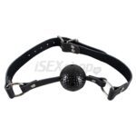 Fetish - golfová loptička do úst (čierna)