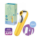 Satisfyer Dual Love tlakový vibrátor Žltá