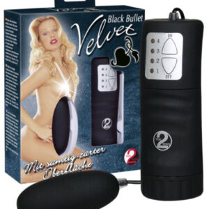 You2Toys Velvet Black Bullet vibračné vajíčko