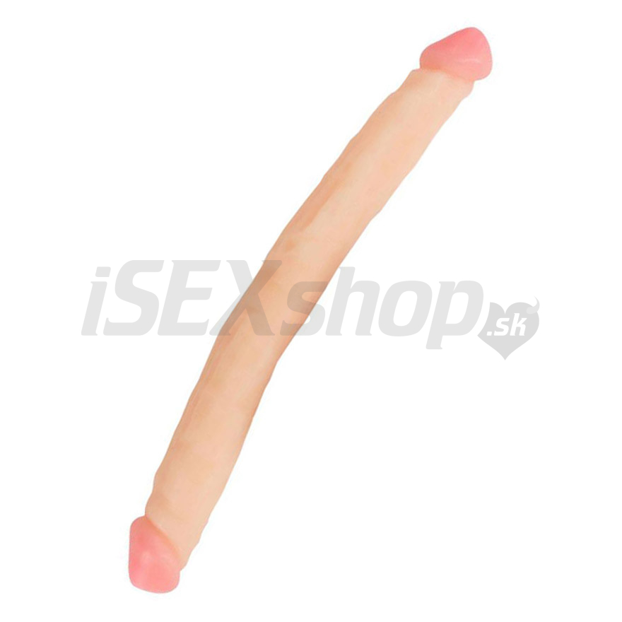 double-dildo-45-cm-telove-zelatinove-flexibilne-obojstranne Seven Creations Double Solid Jelly Dong 45 cm – Obrázok 1