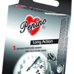 Pepino Long Action – tlmivé kondómy (3 ks) Znecitlivujúce kondómy Pre páry
