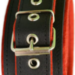 Kožený obojok BlackRed Obojky a vodidlá Ružový Ostrov lásky