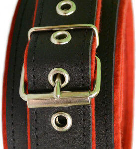 Kožený obojok BlackRed Obojky a vodidlá Ružový Ostrov lásky