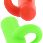 Silikónové minivibrátorky na prst RedGreen Vibrátory na klitoris Pre ženy