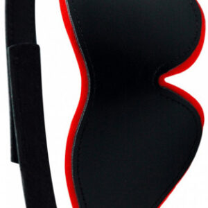 Kožená maska na oči BlackRed BDSM masky Vianočné Bestsellery