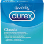 Durex Classic – klasické kondómy (3 ks) Štandardné kondómy Pre páry