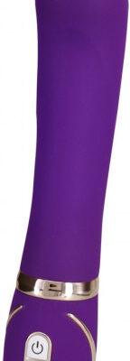 Vibrátor s dvojitým silikónom Front Row Purple (22 cm) Klasické vibrátory Darčekový sprievodca | TOP 100 Bestsellerov