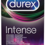 Durex Intense Orgasmic – vrúbkované kondómy (10 ks) Kondómy s vrúbkami a výstupkami Pre páry