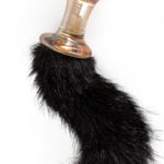 Análny kolík Cat Tail (12 cm) Sklenené análne kolíky Pre ženy