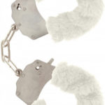 Plyšové putá na ruky – biele Erotické putá Pre páry