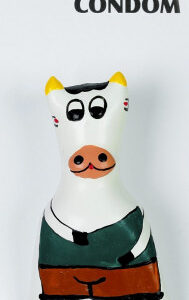 ERCO Cow žartovný kondóm Žartovné kondómy Pre páry