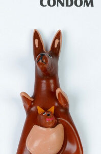 ERCO Kangaroo žartovný kondóm Žartovné kondómy Pre páry
