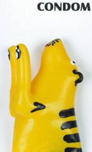 ERCO Tiger žartovný kondóm Žartovné kondómy Pre páry