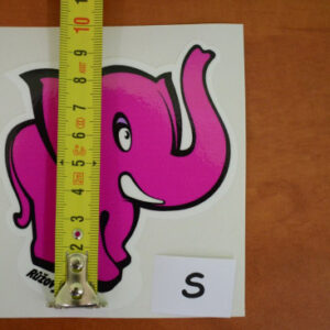 Samolepka na auto Ružový slon