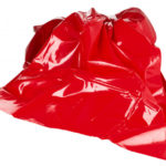 Červené PVC prestieradlo Dirty Mind (203 × 226 cm) Erotický nábytok Pre páry