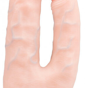 Realistické dildo Double Pleasure (18 cm) + darček ToyCleaner 75ml Dilda s prísavkou Viacnásobná stimulácia + darček Toy Cleaner