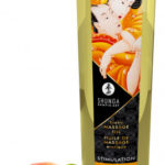 Shunga Stimulation masážny olej broskyňa (240 ml) Masážne oleje Pre páry