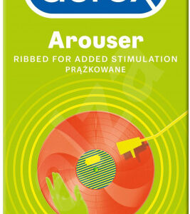 Durex Arouser - vrúbkované kondómy (12 ks) Kondómy s vrúbkami a výstupkami Pre páry