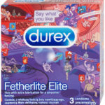 Durex Fetherlite Elite – tenké kondómy (3 ks) Ultra tenké kondómy Pre páry