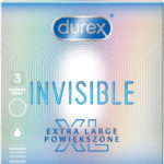 Durex Invisible – XL kondómy (3 ks) Veľké kondómy Pre páry