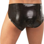 LateX slipy s análnym dildom Leon (14 cm) Latex Pre mužov