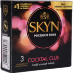 SKYN Cocktail Club – bezlatexové kondómy (3 ks) Bezlatexové kondómy Pre páry
