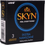 SKYN Extra Lube – bezlatexové kondómy (3 ks) Bezlatexové kondómy Pre páry