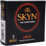 SKYN Large – XL bezlatexové kondómy (3 ks) Bezlatexové kondómy Pre páry