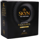 SKYN Unknown Pleasures – bezlatexové kondómy (42 ks) Bezlatexové kondómy Pre páry
