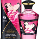 Shunga afrodiziakálny hrejivý zbozkávateľný olej – Sweet Raspberry (100 ml) Zbozkávateľná kozmetika Darčekový sprievodca | Pre nás oboch
