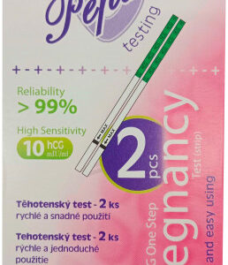Tehotenský test Pepino Dipstrip (2 ks) Tehotenské a ovulačné testy Pre ženy