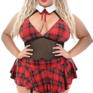 Plus size kostým Cute Schoolgirl XXXL—XXXXL Dámske erotické kostýmy Pre ženy