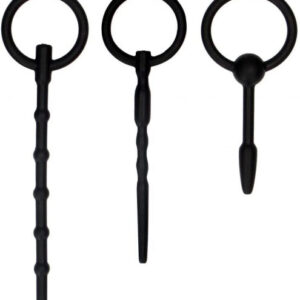 Súprava silikónových dilatátorov Black Trio (5 mm) Dilatátory Pre mužov