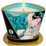 Shunga libido stimulujúca masážna sviečka Midnight Island Blossoms (170 ml) Masážne sviečky Pre páry