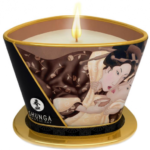 Shunga libido stimulujúca masážna sviečka Warm Chocolate (170 ml) Masážne sviečky Pre páry