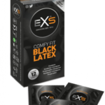 EXS Blatex – čierne kondómy (12 ks) Farebné kondómy Pre mužov