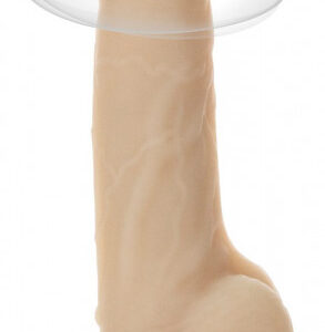 Realistický rotačný vibrátor z dvojitého silikónu s diaľkovým ovládaním Real Rock (17