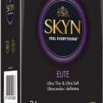 SKYN Elite – bezlatexové ultra tenké kondómy (24 ks) Bezlatexové kondómy Pre páry