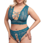 Plus size komplet Emerald Green