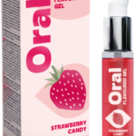 Orálny lubrikačný gél Strawberry Candy (30 ml) Orálne lubrikačné gély a oleje (s príchuťou) Ružový Ostrov lásky