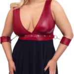Plus size košieľka Red Bondage