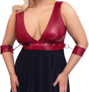Plus size košieľka Red Bondage