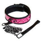 Sinful Collar bdsm obojok s vodítkom pink