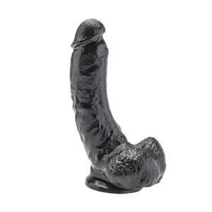 Get Real 8 Inch Dildo realistické s prísavkou Čierna