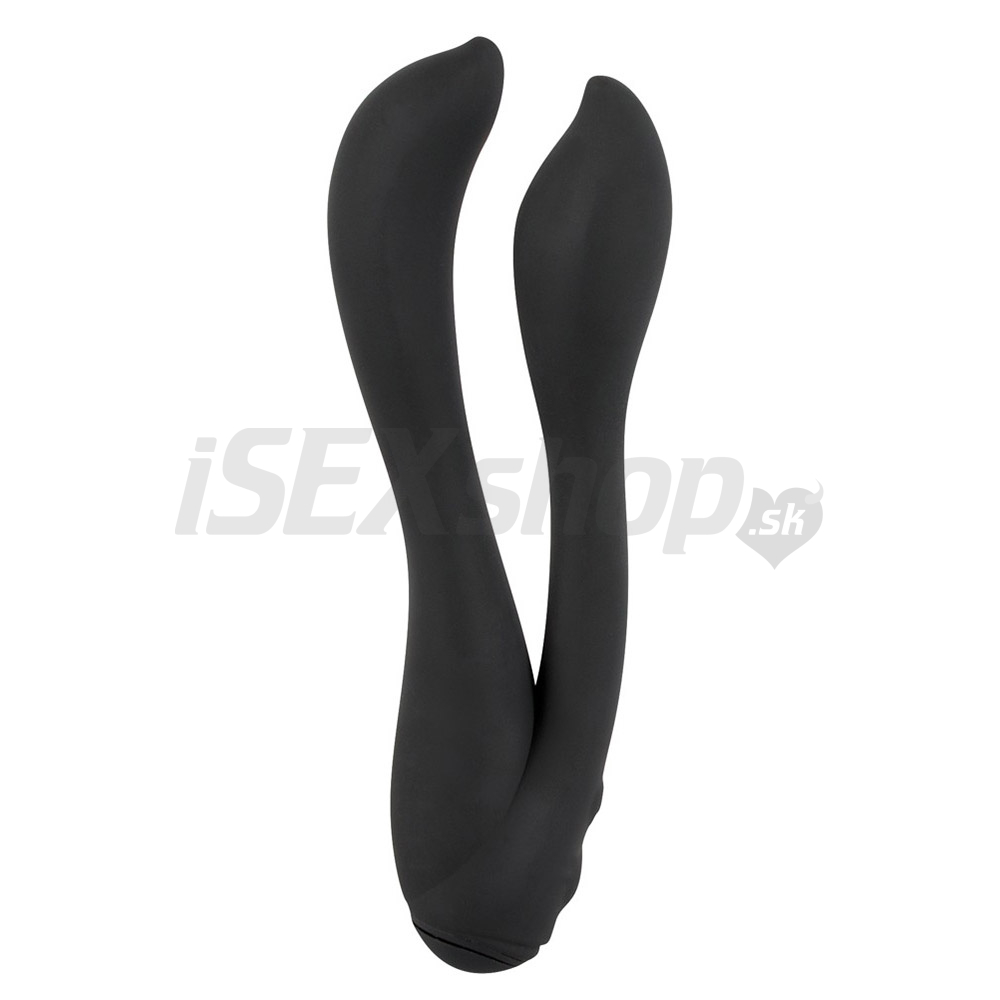 julie-love-toys-2-armed-massager-cierny-silikonovy-dvojity-vibrator-525d6ba You2Toys Jülie Two armed so zľavou až 33% – Obrázok 1