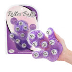 Roller Balls Massager masážna rukavica Purple