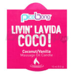 PicoBong Coconut & Vanilla Massage Oil Candle 15ml