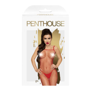 Penthouse Body search sieťované bodystocking red veľkosť XL