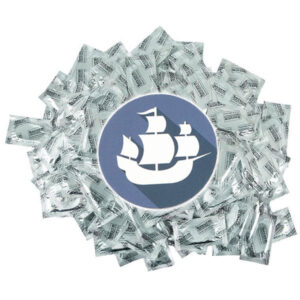 Secura Blue Pearl kondómy s výstupkami 24 ks