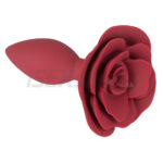 Ohmama Fetish Rose Silicone Anal Plug červený so zľavou až 37%